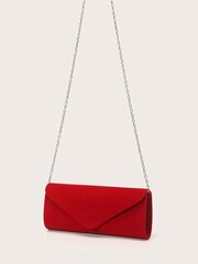 Red Velvet Clutch kott V-kujulise klapikaanega hind ja info | Naiste käekotid | kaup24.ee