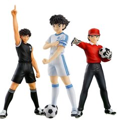 3 шт 18 см Капитан Tsubasa Аниме Фигурка Ozora Tsubasa Action Figures Hyuuga Kojirou/Wakabayashi Genzou Фигурка Коллекционная Модель Игрушки цена и информация | Коллекционные модели автомобилей | kaup24.ee