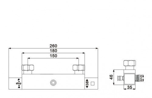 Dušikomplekt termostaadiga Mexen Tim black mat square hind ja info | Komplektid ja dušipaneelid | kaup24.ee