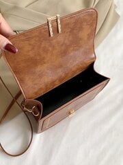 Mini ühevärviline klapp naiste Crossbody koti kohal – kerge retromoodne kandikott teismelistele tüdrukutele цена и информация | Женские сумки | kaup24.ee