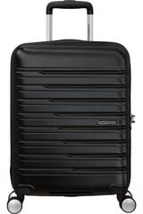 Чемодан для ручной клади American Tourister Flashline Shadow Black, 55 cm цена и информация | Чемоданы, дорожные сумки | kaup24.ee