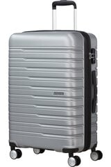 American Tourister средний чемодан  Flashline Spinner Sky Silver M 67 см, цена и информация | Чемоданы, дорожные сумки | kaup24.ee