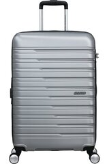 American Tourister средний чемодан  Flashline Spinner Sky Silver M 67 см, цена и информация | Чемоданы, дорожные сумки | kaup24.ee