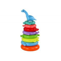 Püramiidpusle Dinosaur Lean Toys, 8 tk цена и информация | Игрушки для малышей | kaup24.ee