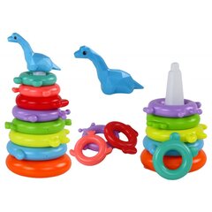 Püramiidpusle Dinosaur Lean Toys, 8 tk цена и информация | Игрушки для малышей | kaup24.ee