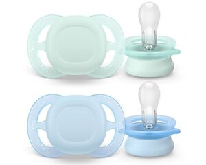 Пустышка Philips Avent Ultra Start SCF075/02, 0-2 мес, 2 шт. цена и информация | Пустышки | kaup24.ee