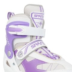 2in1 SPARTAN Purple-White Inliner uisud (30-33) цена и информация | Ролики | kaup24.ee