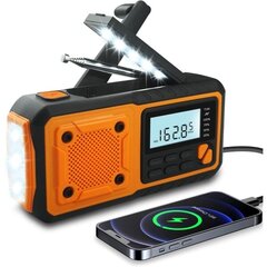 Uus n?dradio, 4000mAh Power Bank Solar H?ndsving-raadio, AM/FM/WB/og Alert b?rbar vejrradio-WELLNGS-WELLNGS hind ja info | Raadiod ja äratuskellad | kaup24.ee