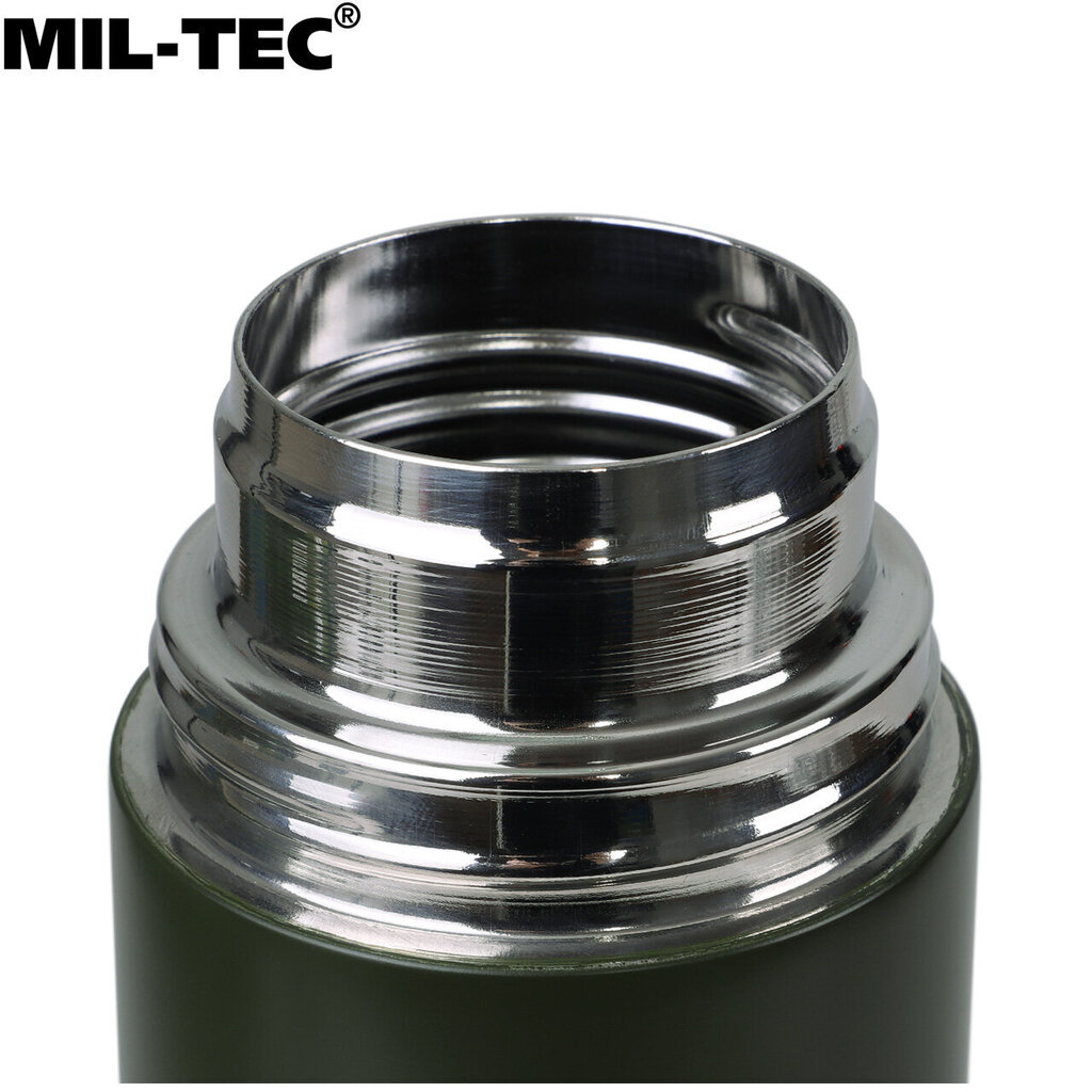 Terasest reisitermos Mil-Tec kruus 1000 ml Olive hind ja info | Termosed, termostassid | kaup24.ee