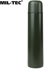 Terasest reisitermos Mil-Tec kruus 1000 ml Olive hind ja info | Termosed, termostassid | kaup24.ee