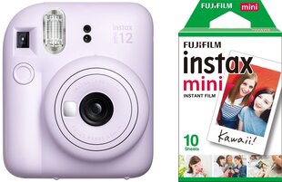 Fujifilm Instax Mini 12, lilla lilla + kile hind ja info | Videokaamerad | kaup24.ee