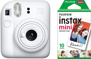 Fujifilm Instax Mini 12, глина белая + пленка цена и информация | Для видеокамер | kaup24.ee