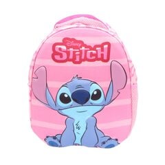 Детский рюкзак с одним отделением 3D Disney Stitch Pink цена и информация | Школьные рюкзаки, спортивные сумки | kaup24.ee