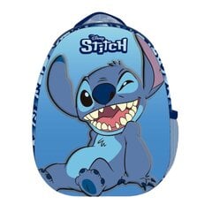 Ühe sektsiooniga lasteaia seljakott 3D Disney Stitch Sinine hind ja info | Koolikotid, sussikotid | kaup24.ee