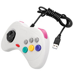 Klassikalise USB-mängukontrolleri mängupult Joypad Juhtmega mängupuldid Sega Saturn System Style arvuti jaoks hind ja info | Regulaatorid | kaup24.ee