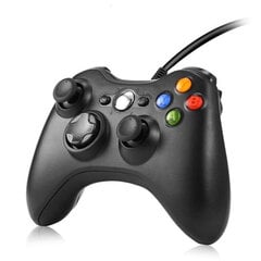 USB juhtmega mängupult Xbox 360 jaoks / õhuke kontroller Windows 7/8/10 Microsofti arvutikontrolleri tugi Steam mängule hind ja info | Regulaatorid | kaup24.ee