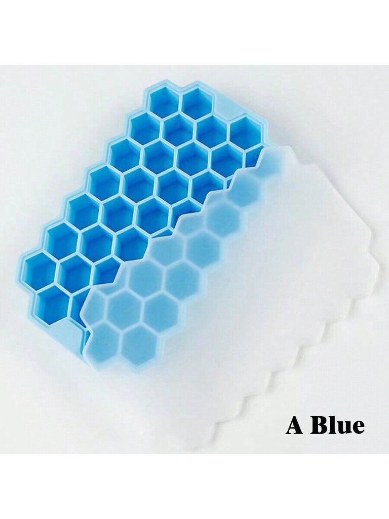 1 tk Creative Honeycomb Design jääalus kaanega, 37 restiga isetehtud jääkuubiku ja tarretisevormiga, majapidamises kasutatava jää valmistamise kast imikutoidu jaoks hind ja info | Intiimhügieeni tooted | kaup24.ee