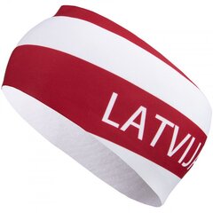 Повязка на голову Eleven Sportswear FLAG LATVIJA, белая цена и информация | Женские шапки | kaup24.ee