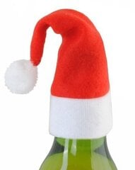 Pudelikaunistuse komplekt Jõuluvana müts, 10 tk hind ja info | Jõulukaunistused | kaup24.ee
