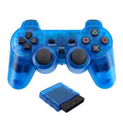 JCD juhtmeta mängupult Sony PS2 konsooli juhtkangile 2.4G Double Vibration Shock Joypad USB PC mängukontroller цена и информация | Регуляторы | kaup24.ee