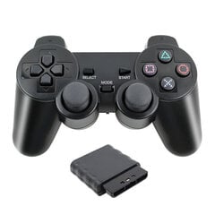 JCD juhtmeta mängupult Sony PS2 konsooli juhtkangile 2.4G Double Vibration Shock Joypad USB PC mängukontroller цена и информация | Регуляторы | kaup24.ee