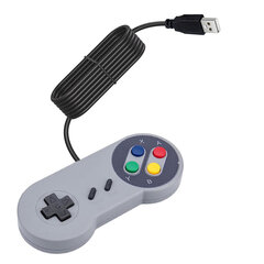 USB-kontrolleri mängujuhtkangi mängupuldi kontroller Nintendo SNES-i mängupuldi jaoks Windowsi arvuti jaoks Windowsi arvutijuhtimispuldi jaoks hind ja info | Regulaatorid | kaup24.ee