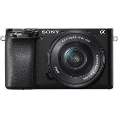 Sony A6100 16-50mm OSS (ILCE-6100L), Must цена и информация | Фотоаппараты | kaup24.ee