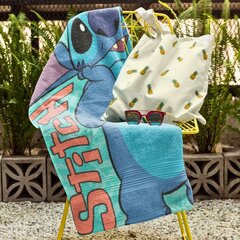 Puuvillane rannarätik Disney Stitch 70x140 hind ja info | Rätikud, saunalinad | kaup24.ee