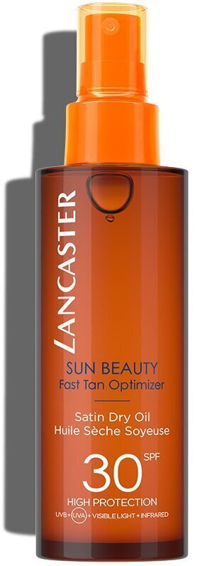 Pihustatav kuivõli Lancaster Sun Beauty Body Satin Sheen Oil SPF30 150 ml hind ja info | Päikesekreemid | kaup24.ee