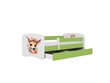 Lastevoodi ilma madratsita/sahtliga Kocot Kids BabyDreams Green bambi, roheline hind ja info | Lastevoodid | kaup24.ee