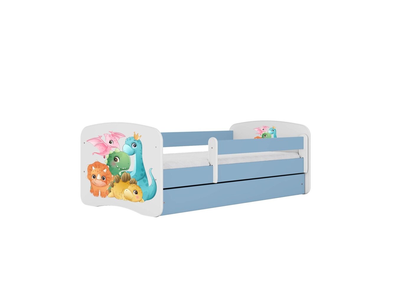 Lastevoodi ilma madratsita/sahtlita Kocot Kids BabyDreams Blue tiny dinos, sinine hind ja info | Lastevoodid | kaup24.ee