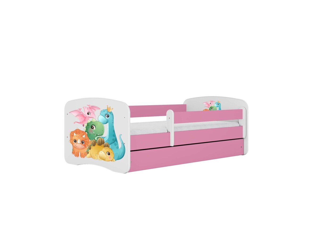 Lastevoodi ilma madratsita/sahtlita Kocot Kids BabyDreams Pink tiny dinos, roosa hind ja info | Lastevoodid | kaup24.ee