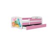 Lastevoodi ilma madratsita/sahtlita Kocot Kids BabyDreams Pink tiny dinos, roosa hind ja info | Lastevoodid | kaup24.ee