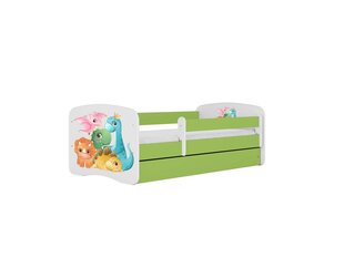 Lastevoodi ilma madratsita/sahtlita Kocot Kids BabyDreams Green tiny dinos, roheline hind ja info | Lastevoodid | kaup24.ee