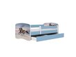 Lastevoodi ilma madratsita/sahtliga Kocot Kids BabyDreams Blue galloping horse, sinine hind ja info | Lastevoodid | kaup24.ee