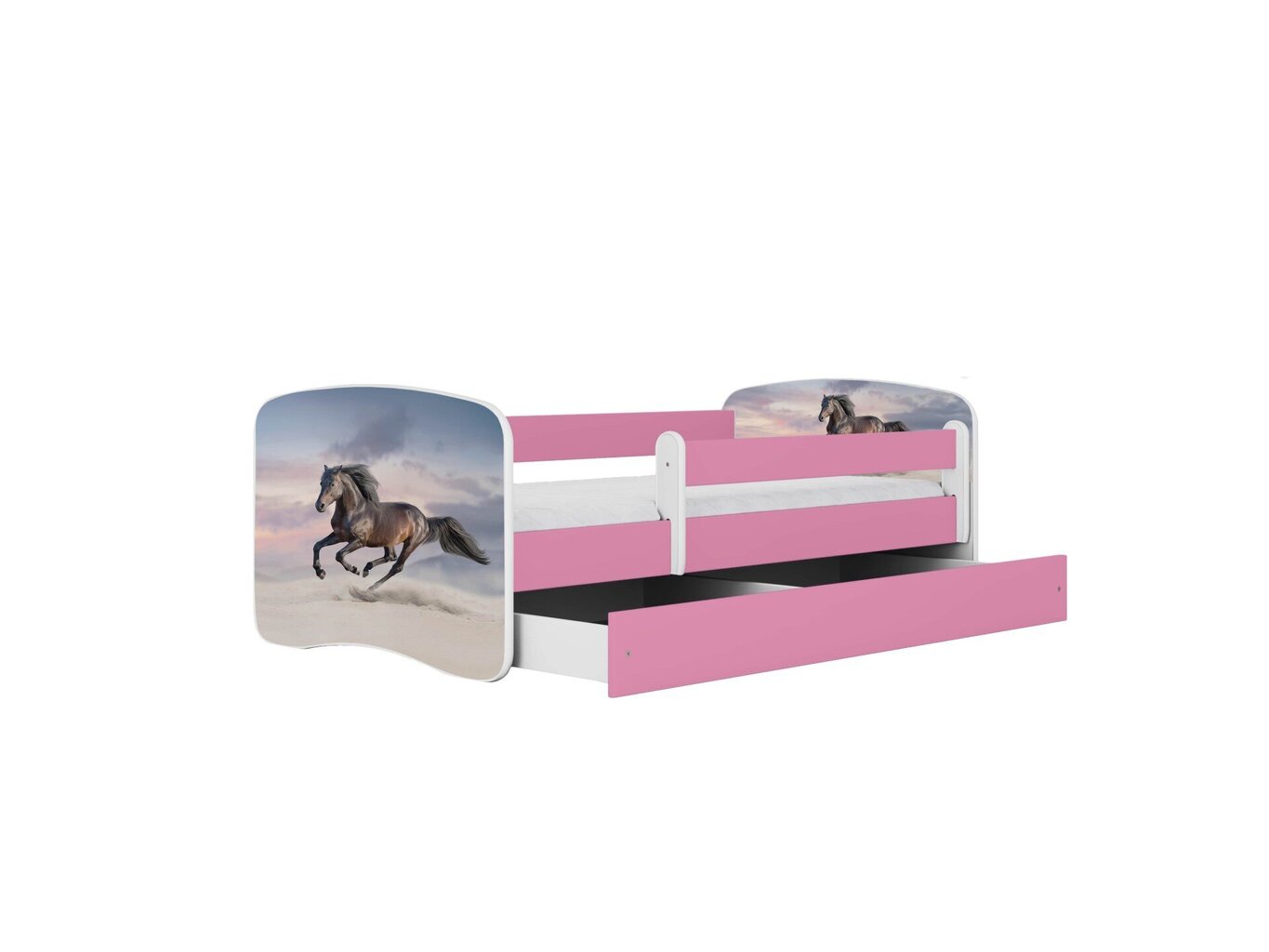 Lastevoodi ilma madratsita/sahtlita Kocot Kids BabyDreams Pink galloping horse, roosa hind ja info | Lastevoodid | kaup24.ee