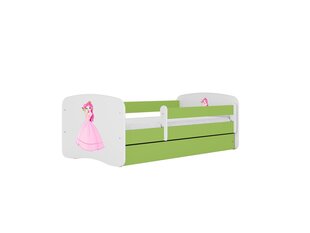 Lastevoodi ilma madratsita/sahtlita Kocot Kids BabyDreams Green princess, roheline hind ja info | Lastevoodid | kaup24.ee