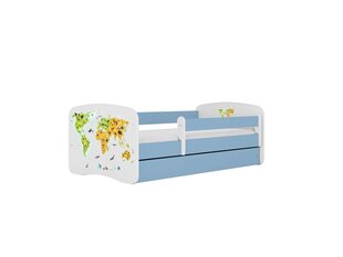 Lastevoodi ilma madratsita/sahtlita Kocot Kids BabyDreams Blue map, sinine hind ja info | Lastevoodid | kaup24.ee