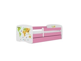 Lastevoodi ilma madratsita/sahtlita Kocot Kids BabyDreams Pink map, roosa hind ja info | Lastevoodid | kaup24.ee