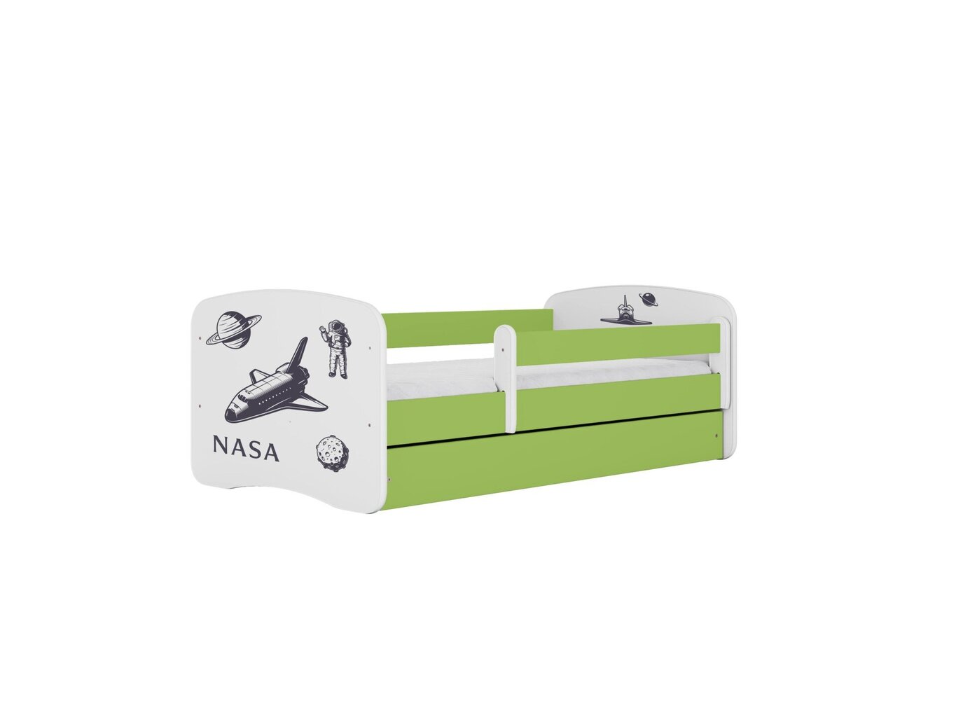 Lastevoodi ilma madratsita/sahtliga Kocot Kids BabyDreams Green nasa, roheline hind ja info | Lastevoodid | kaup24.ee