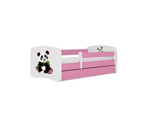 Детская кровать без матраса, с ящиком Kocot Kids BabyDreams Pink panda 2, розовая цена и информация | Детские кровати | kaup24.ee