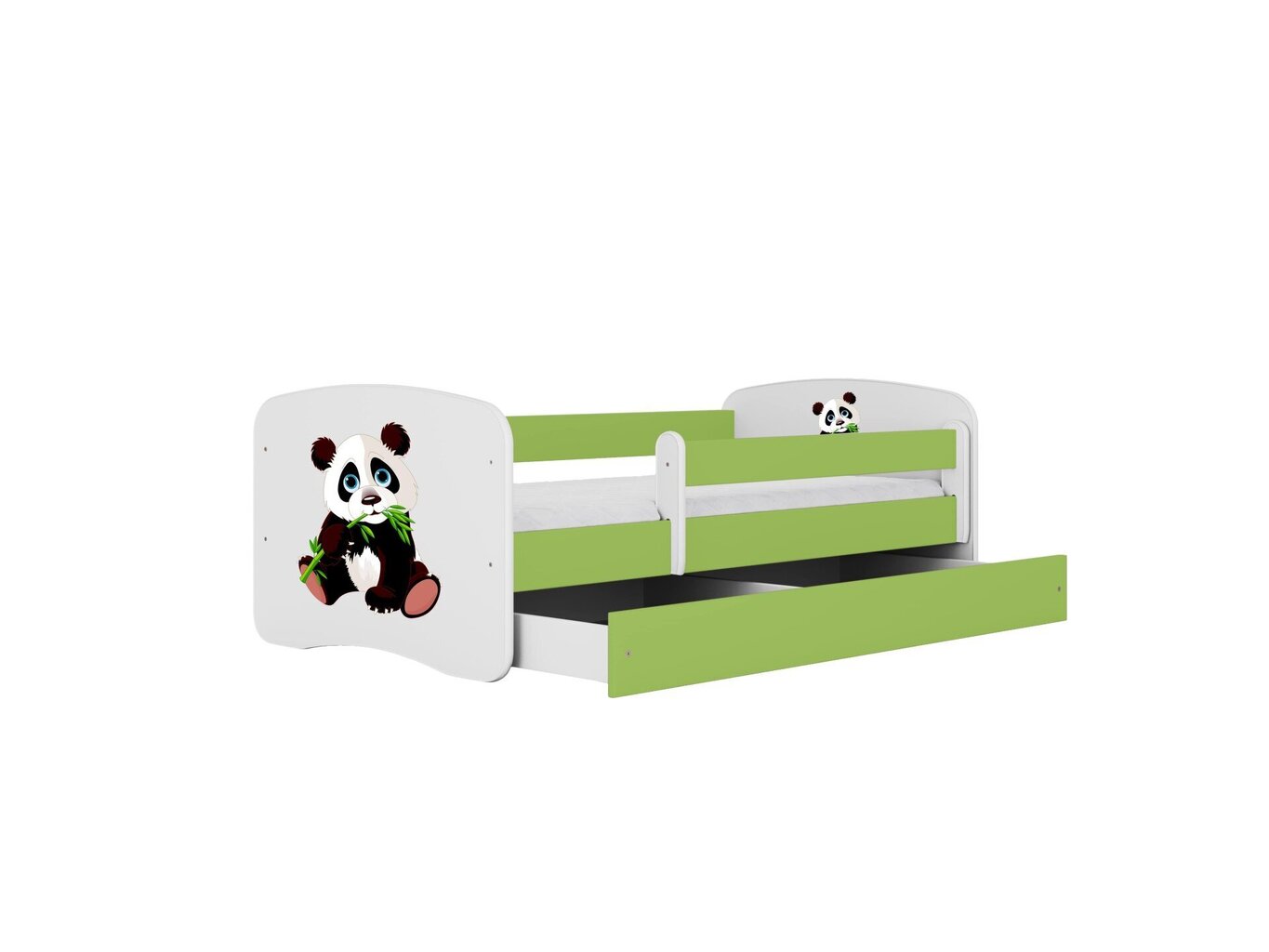 Lastevoodi ilma madratsita/sahtlita Kocot Kids BabyDreams Green panda 2, roheline цена и информация | Lastevoodid | kaup24.ee