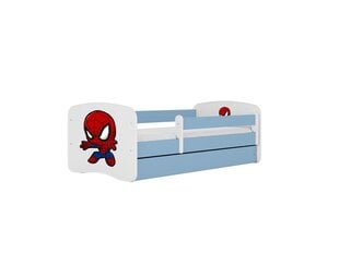 Детская кровать без матраса, с ящиком Kocot Kids BabyDreams Blue spiderman, синяя цена и информация | Детские кровати | kaup24.ee