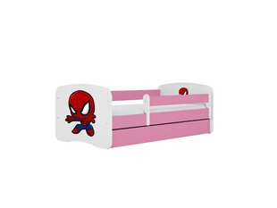 Детская кровать без матраса и ящика Kocot Kids BabyDreams Pink spiderman, розовая цена и информация | Детские кровати | kaup24.ee