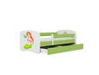 Lastevoodi ilma madratsita/sahtliga Kocot Kids BabyDreams Green mermaid, roheline hind ja info | Lastevoodid | kaup24.ee