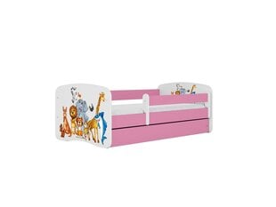 Lastevoodi ilma madratsita/sahtliga Kocot Kids BabyDreams Pink animals, roosa hind ja info | Lastevoodid | kaup24.ee