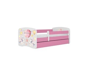 Детская кровать с матрасом и ящиком Kocot Kids BabyDreams Pink balloon, розовый/белый цена и информация | Детские кровати | kaup24.ee