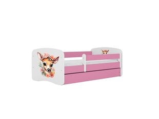 Lastevoodi madratsiga/sahtliga Kocot Kids BabyDreams Pink bambi, roosa hind ja info | Lastevoodid | kaup24.ee