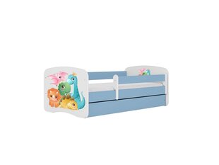 Детская кровать с матрасом Kocot Kids BabyDreams Blue tiny dinos, синяя цена и информация | Детские кровати | kaup24.ee