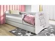 Lastevoodi ilma madratsita/sahtliga Kocot Kids BabyDreams White cat, valge цена и информация | Lastevoodid | kaup24.ee